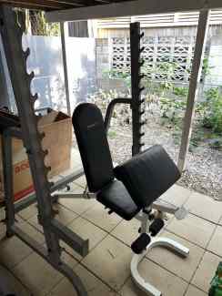 Body solid squat rack and Avanti weight bench Gym Fitness in Bardon QLD Gumtree Australia