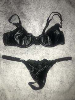 Bras N Things Size 10 Lace and Leather Svana Set, Lingerie & Intimates, Gumtree Australia Bayside Area - Highett