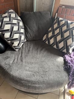 dfs cuddle chair and footstool