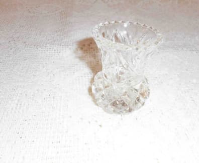 small cut glass vase