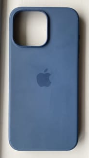 Apple - iPhone 15 Pro Silicone Case with MagSafe - Storm Blue