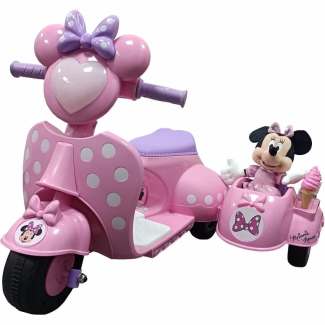 6 volt minnie mouse scooter with shop sidecar