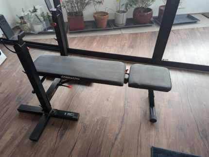 Bench press folds up for storage Gym Fitness in Stanmore NSW Gumtree Australia