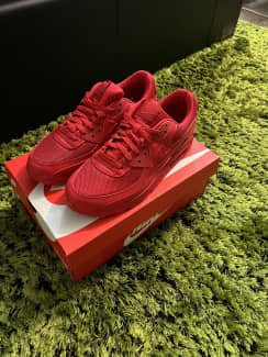 all red nike air max mens