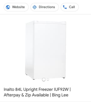 bing lee vertical freezer