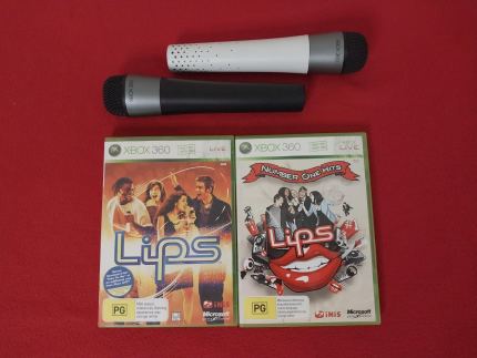 XBox 360 Karaoke LIPS Guitar Hero Rock Band Wireless Mics