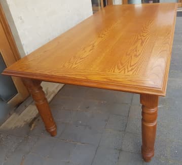 yellow wood dining table for sale