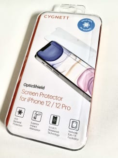 onn. Glass Screen Protector for iPhone 12 / iPhone 12 Pro 