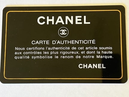 Chanel CC authentication card, Bags