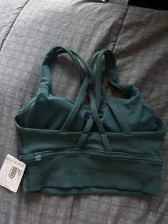 Lululemon Energy Bra Long Line *medium Support, B/c Cup In Green