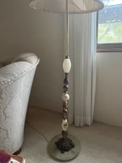 antique marble floor lamp