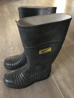 Blundstone Safety Gumboots Grey Waterproof Steel Toe Cap Size 10