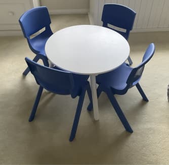 Childrens table and store chairs gumtree