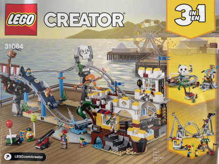 lego creator pirate roller coaster set 31084