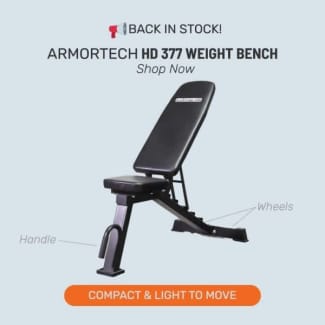 ON SALE Adjustable Weight Bench Armortech HD FID 377 Gym Fitness in Canning Vale WA Gumtree Australia