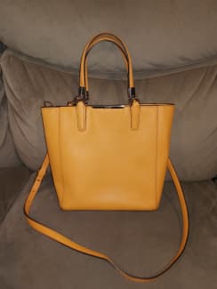 Coach Yellow Saffiano Leather Madison East West Tote Coach