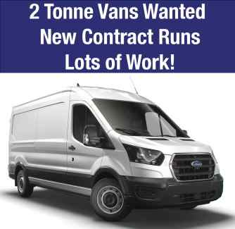 2 Tonne Vans Wanted - Contract Runs Available $$$ Sunshine Brimbank Area Preview