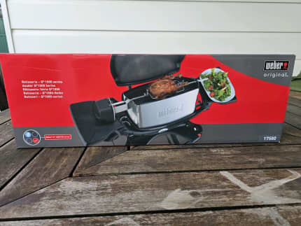 Weber baby q outlet rotisserie