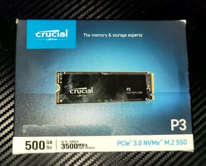 Crucial P3 - SSD - 500 GB - PCIe 3.0 (NVMe)