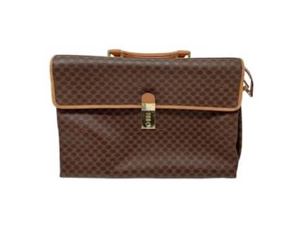 LOUIS VUITTON Monogram Canvas Brown Document Briefcase Bag Vintage - S