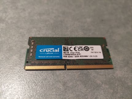 8GB Melbourne - Crucial 1320050464 LAPTOP | CBD SODIMM DDR4-3200 Components Gumtree RAM Melbourne | | Australia City