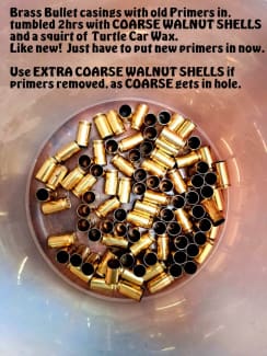 2kg Tumbler polish brass ammo casings reloading CRUSHED WALNUT