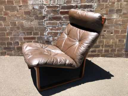 Tessa T8 Mid Century Modern Leather Armchair Lounge Chair Armchairs in Camperdown NSW Gumtree Australia