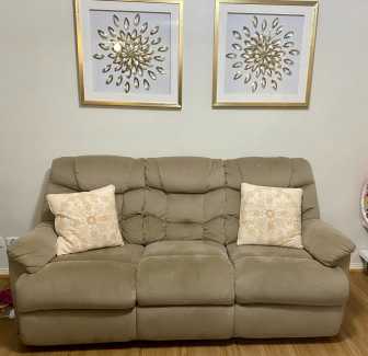 Webster 3 Seater Sofa Mocha by Fantastic Furniture Sofas in Berwick VIC Gumtree Australia