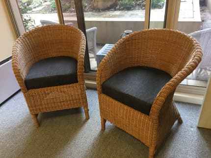 Cane discount chairs gumtree