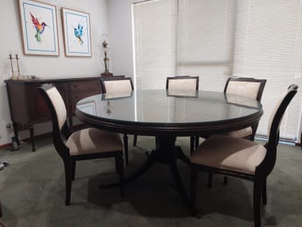 5ft round glass table top