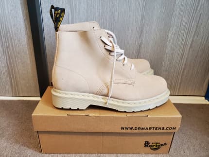NEW Dr Martens 101 Mono Suede Ankle Boot Warm Sand Suede UK8