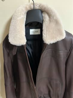 large Calibre brown leather bomber jacket, Jackets & Coats, Gumtree  Australia Stirling Area - Watermans Bay