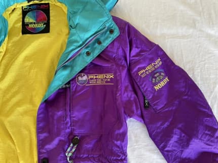 Ski Jacket Nordy Phenix Bright Fluro Hooded Ski Jacket Vintage