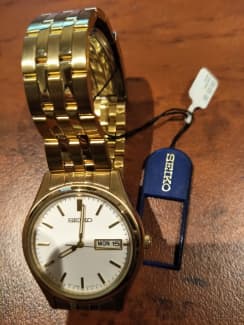 Seiko Stainless Steel Quartz Mens Watch NEW WEEKEND