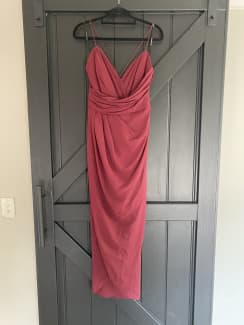 Charlotte drape maxi sales dress red shiraz