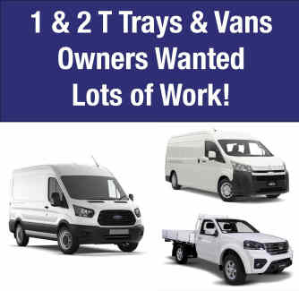 Van and Tray Courier Owner-Drivers? - Apply Today! Modbury Tea Tree Gully Area Preview