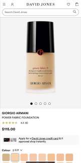 Armani foundation david jones hotsell