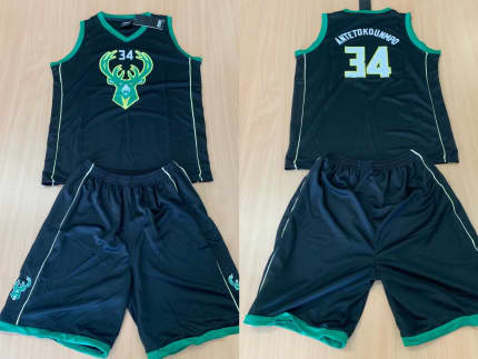 Toddler Hunter Green Milwaukee Bucks Jersey Tank Top & Shorts Set