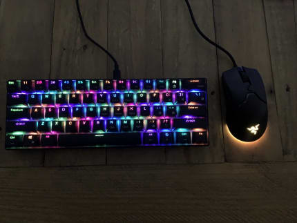 respawn ninja rn61 compact rgb mechanical gaming keyboard