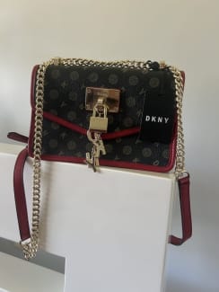 Dkny Elissa Small Leather Crossbody Red