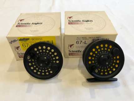 SCIENTIFIC ANGLERS FLY FISHING REEL - with SPARE SPOOL