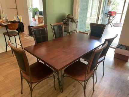 used 6 seater dining table