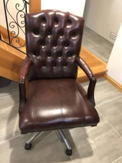 Genuine leather office chairs for online sale