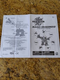 Bakugan Battle Brawlers Maxus Dragonoid Instruction Manual 2009, Collectables, Gumtree Australia Sutherland Area - Bangor