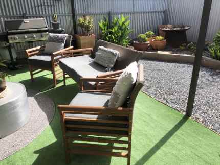 Timber outdoor lounge setting Lounging Relaxing Furniture in Salisbury Park SA Gumtree Australia