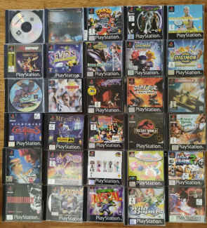 Full list of sales playstation 1 games