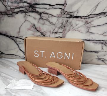 St Agni Shoes Ines Sandal Tan 40EU 9AU Women s Shoes