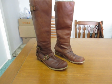 womens brown riding boots size 7