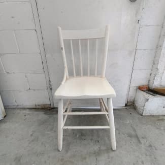 white wooden bedroom chair