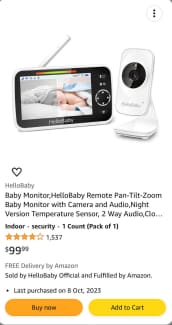 Hello baby best sale monitor australia